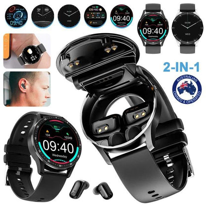 ساعة ذكية مع سماعات مدمجة