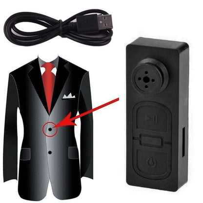 كاميرا خفية على شكل زر القميص