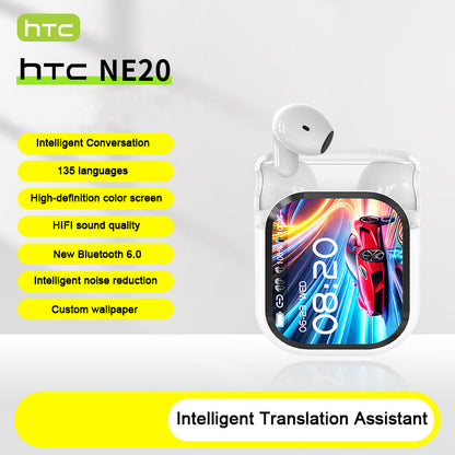 Écouteurs avec traducteur AI et écran intelligent