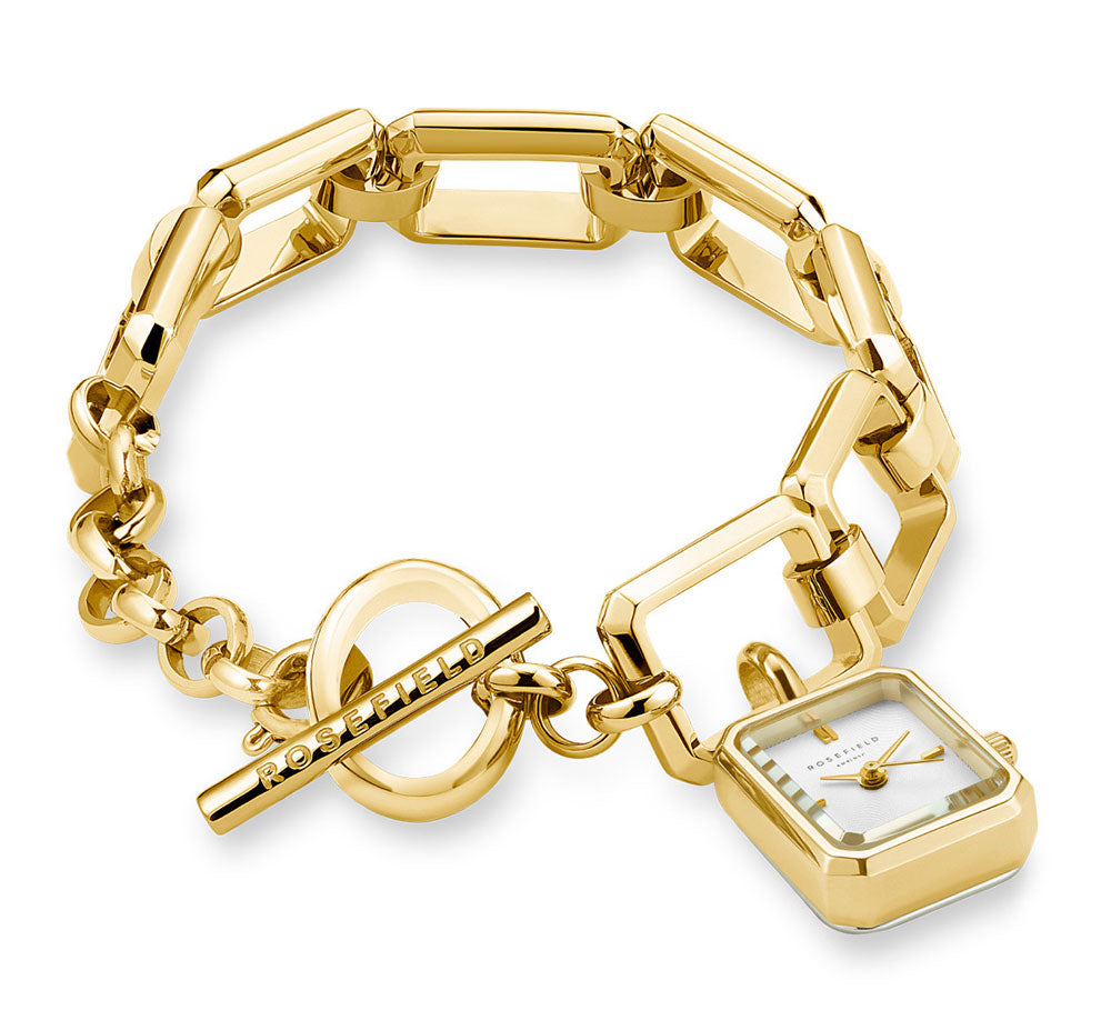 bracelet-montre bijou doré