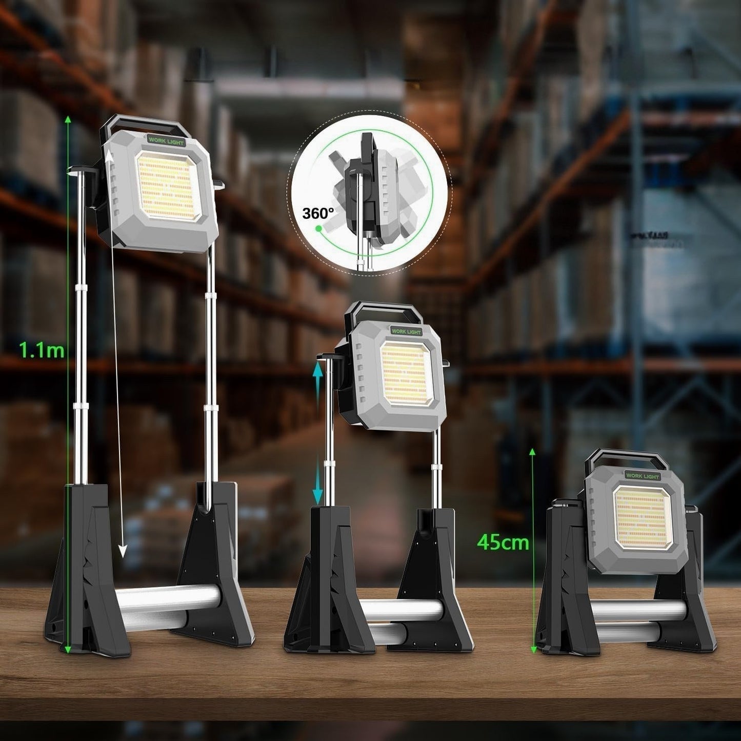 مصباح قابل للتمديد